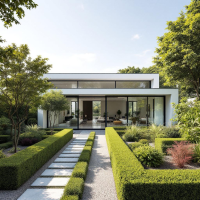 المنزل والحديقة