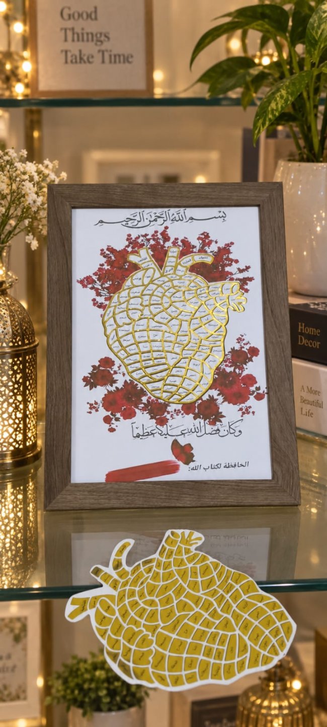 برواز قلب الكلمات – برواز بالاسم أو بعبارتك هدية مميزة – Raby Creations